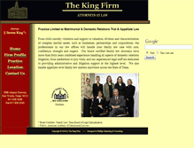 Tablet Screenshot of kingfamilylaw.com